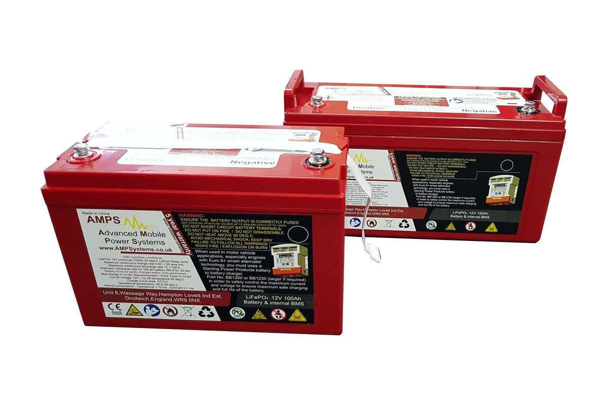 Lithium Batteries 12V Leisure Battery (5 Year Warranty) – Sterling Power  Products