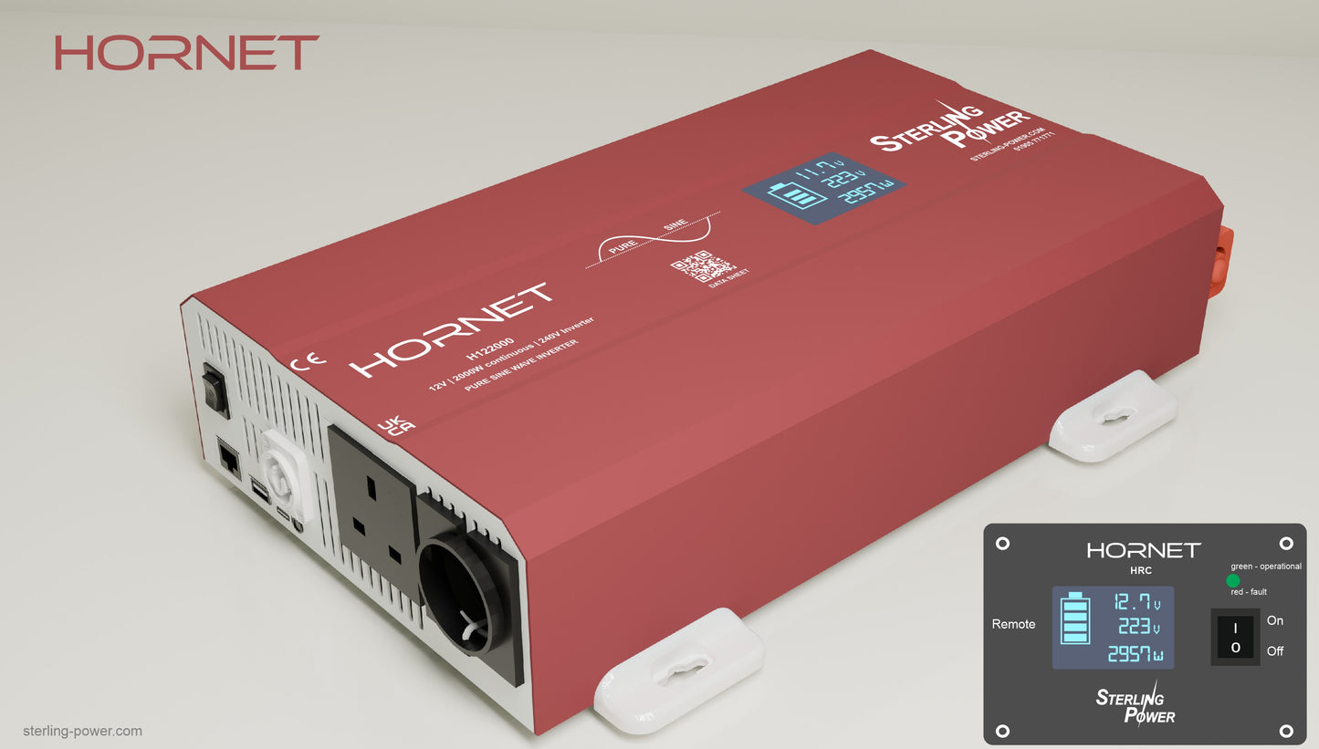 Hornet 12V Pure Sine Wave Inverters 1000W | 2000W | 3000W