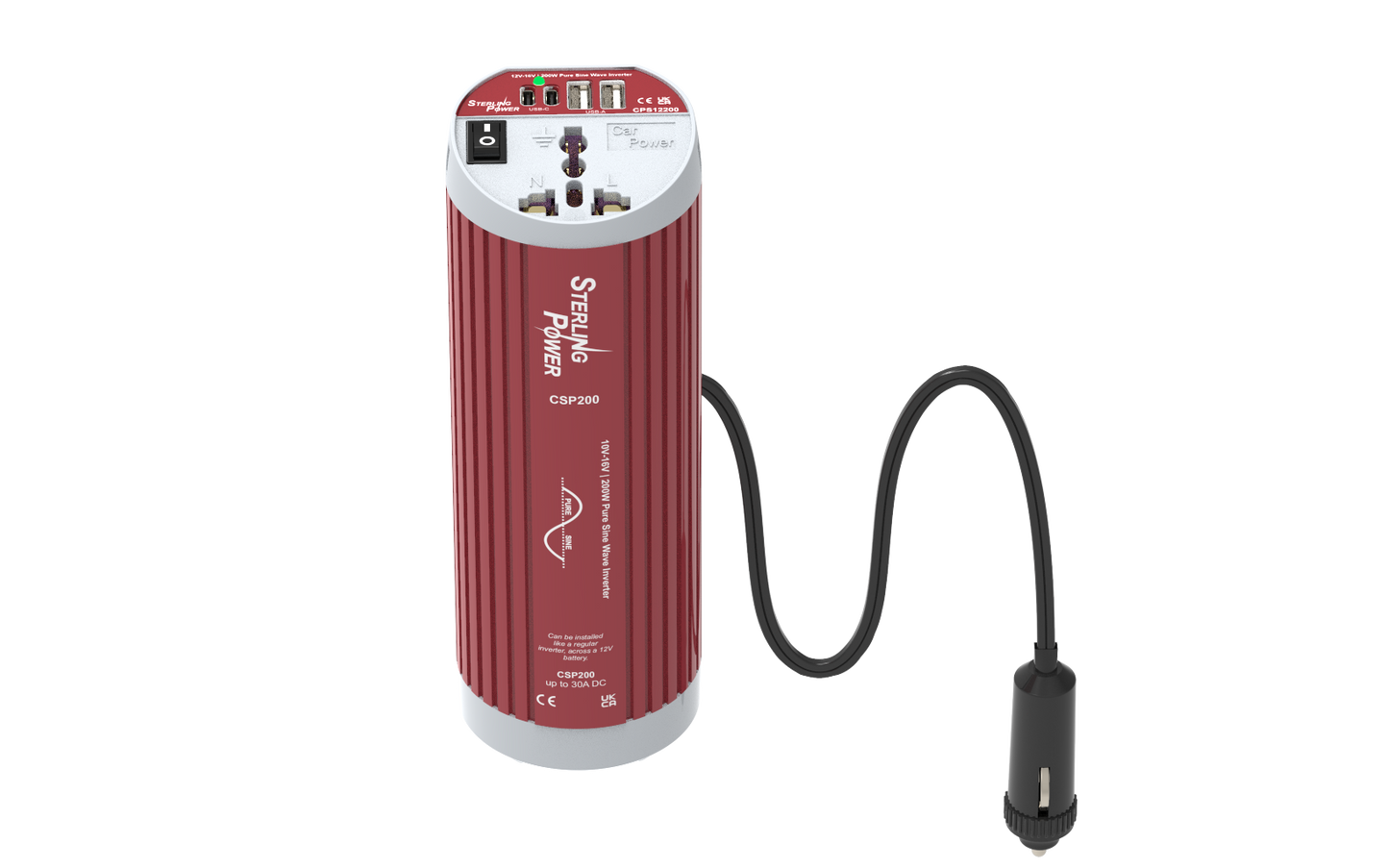 CokeCan Pure Sine Wave Inverter 200W 12V