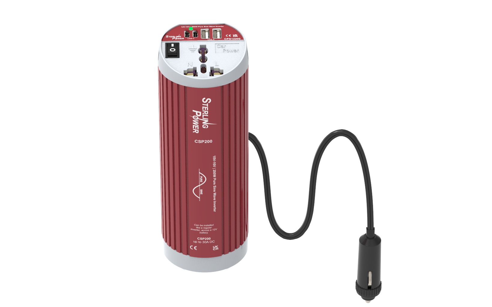 CokeCan Pure Sine Wave Inverter 200W 12V