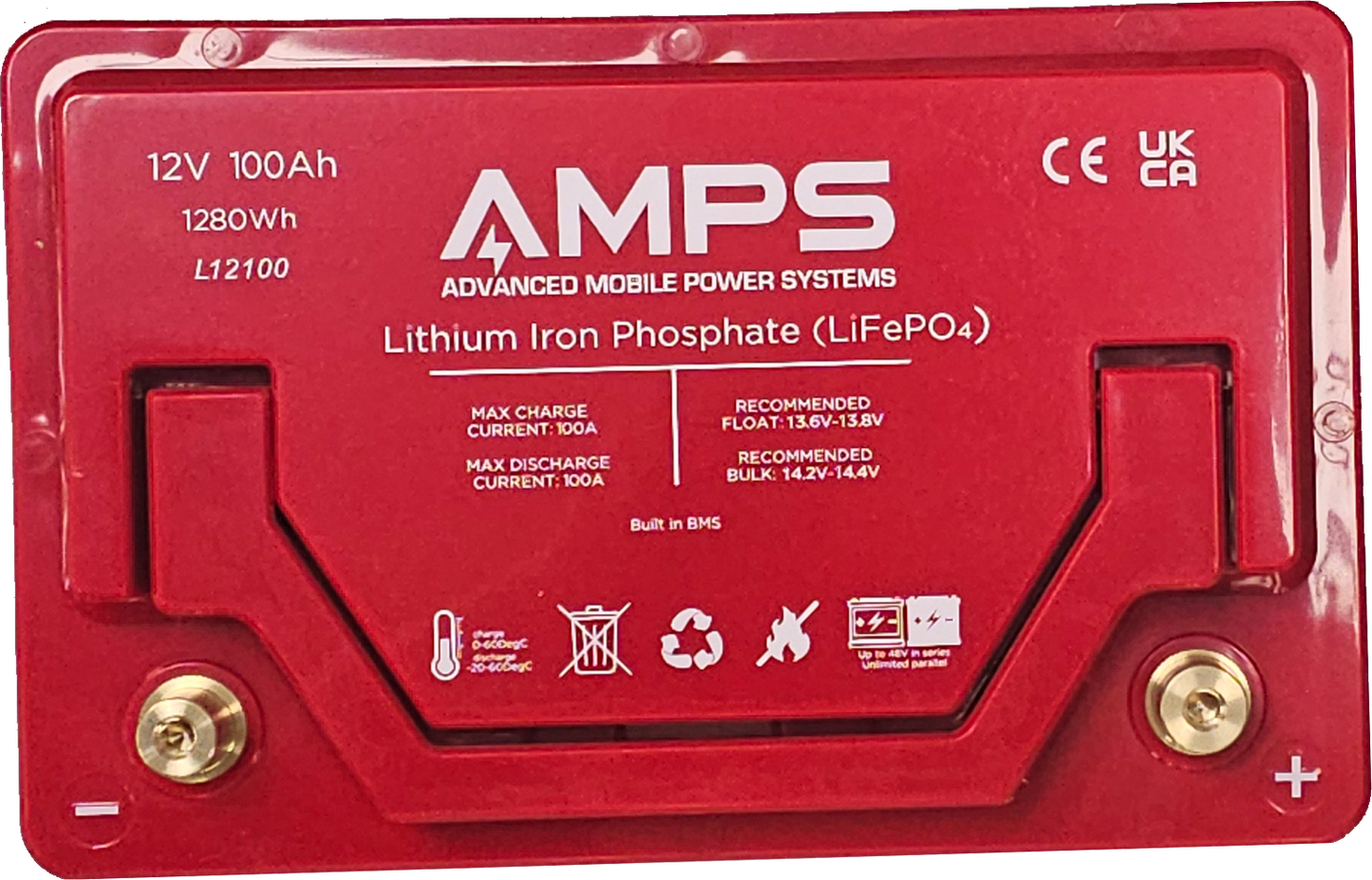 12V 105Ah LiFePO4 - Lithium Iron Phosphate Battery L12100