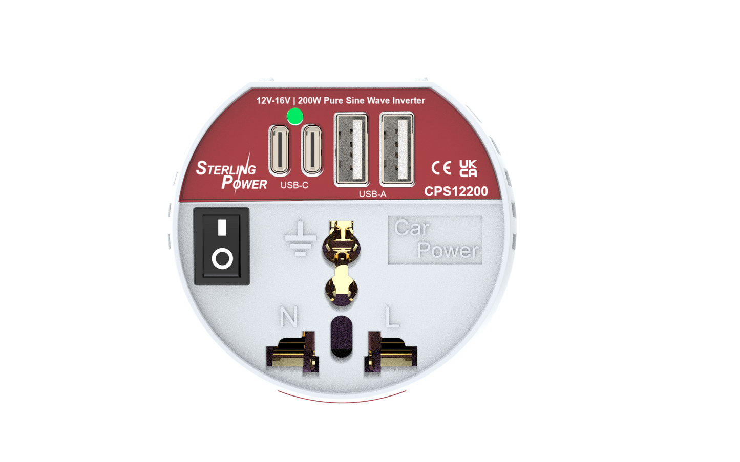 CokeCan Pure Sine Wave Inverter 200W 12V