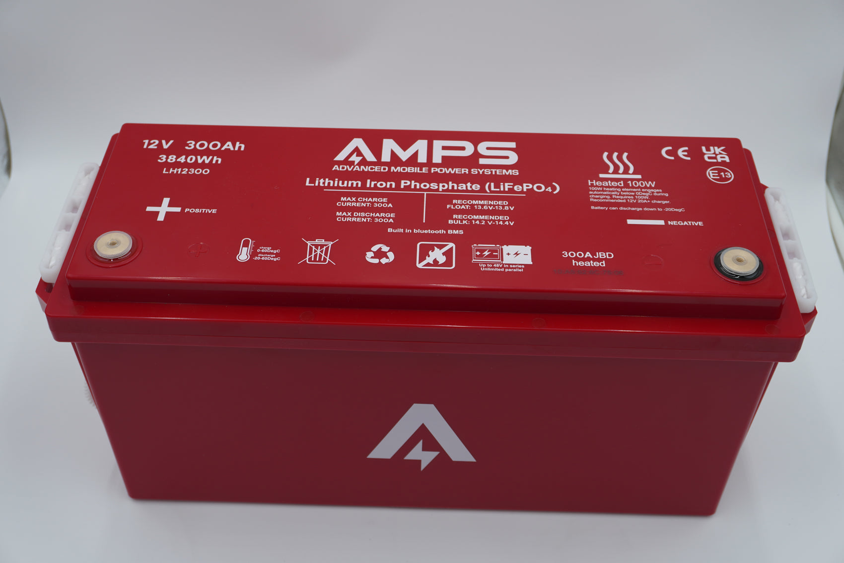12V 300Ah Lithium Battery w/ heater and 300A BMS