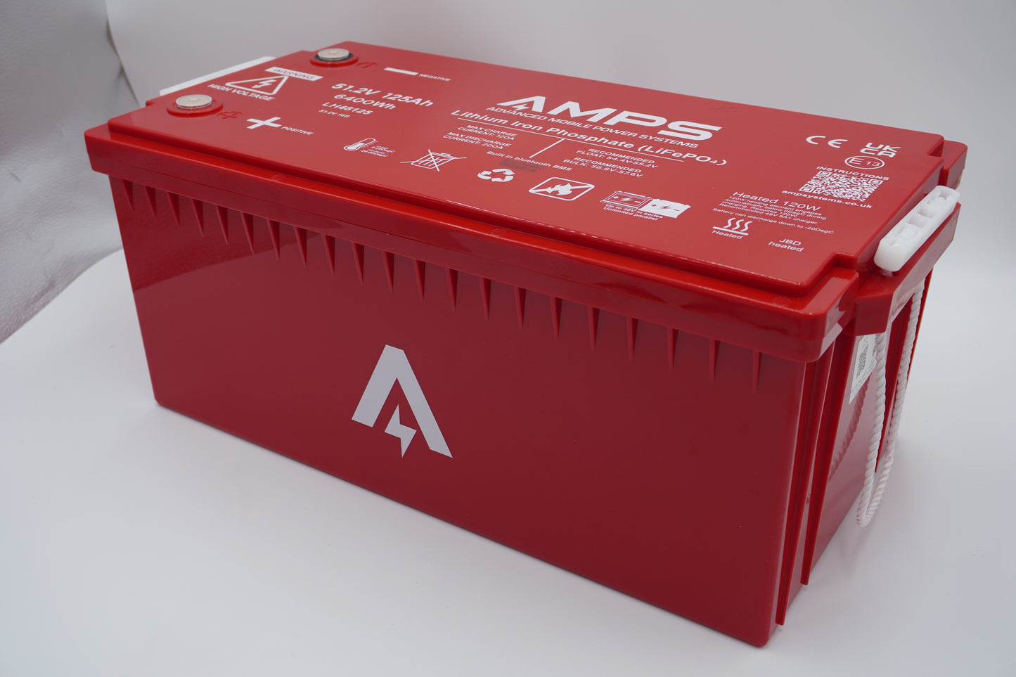 48V 125Ah LiFePO4 battery w/ heater and bluetooth