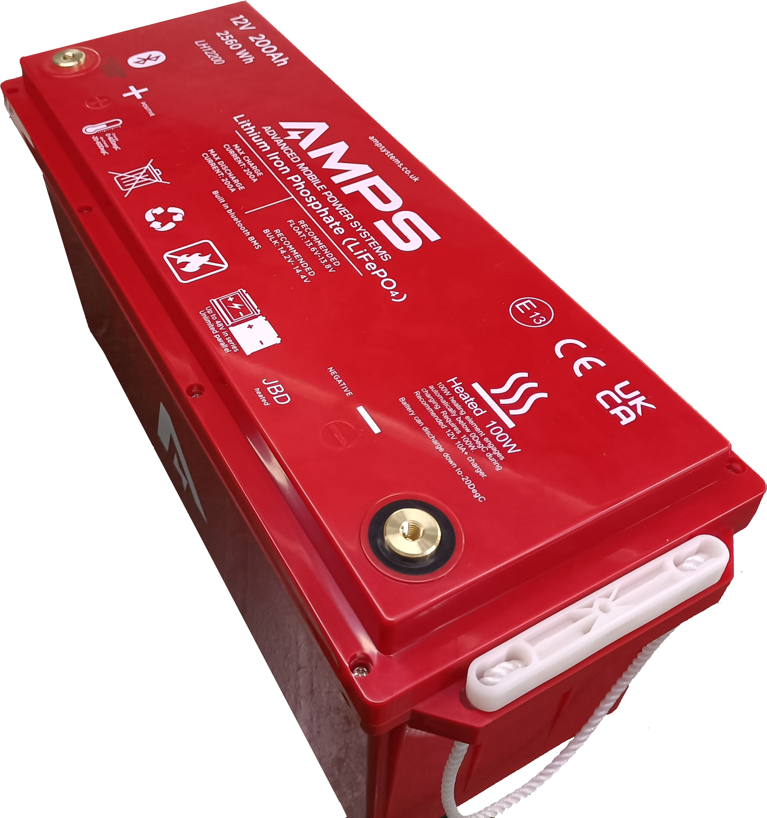 200AH Lithium Batterie 12V / 2,64KWh LiFeYPo4 mit integriertem