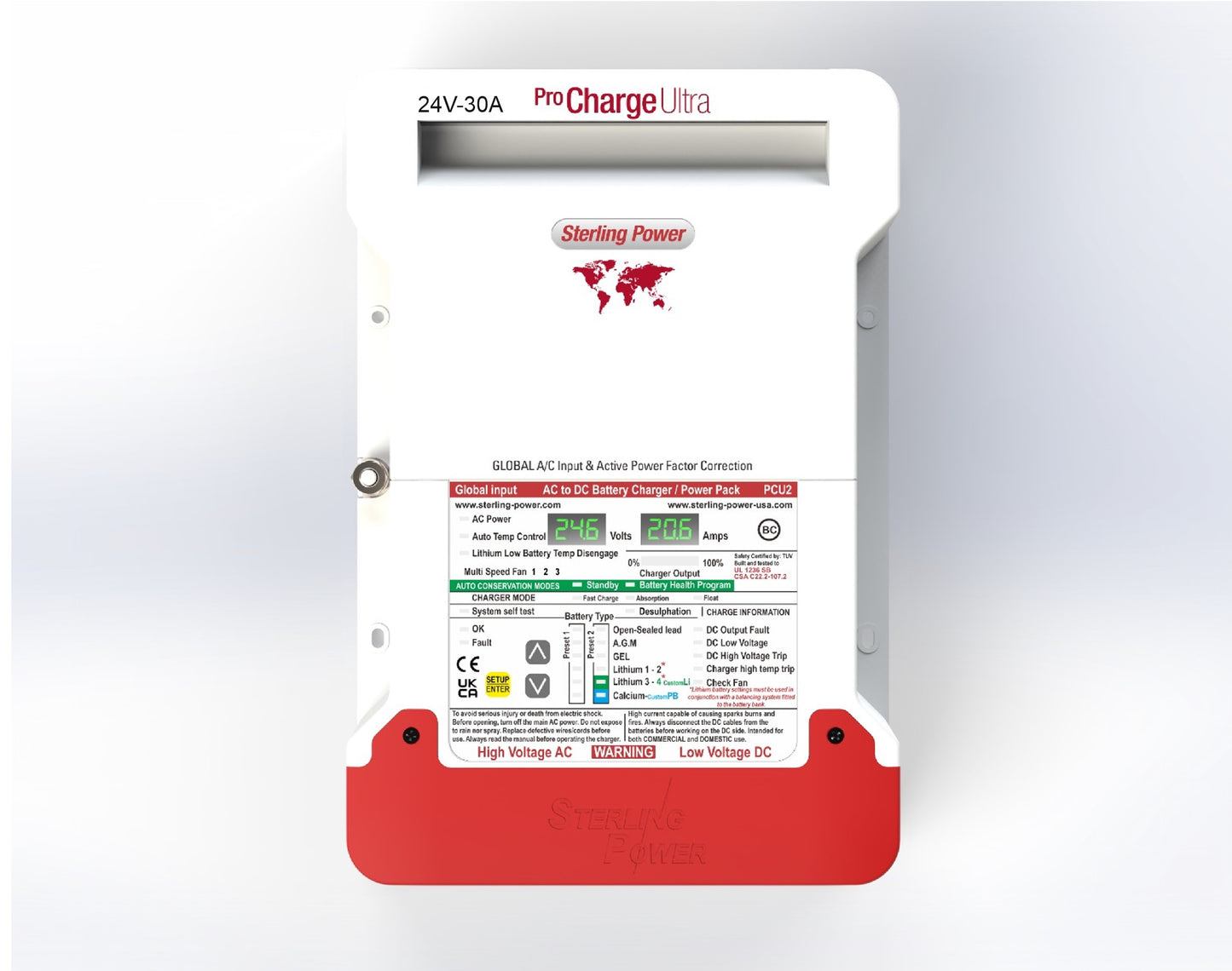 Pro Charge Ultra (10A to 60A and 12V, 24V, 32V, 36V, 48V models available) (5yr Warranty)
