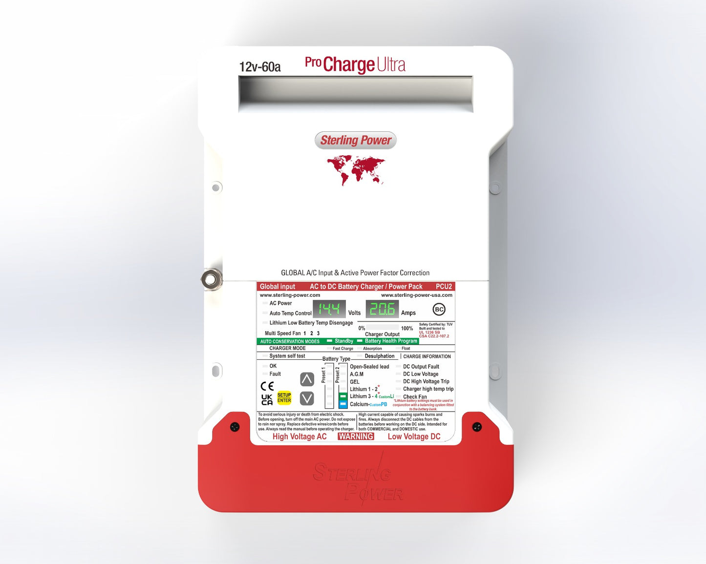 Pro Charge Ultra (10A to 60A and 12V, 24V, 32V, 36V, 48V models available) (5yr Warranty)