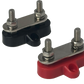2 way busbar Red / Black Pair 6mm bolts