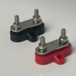 2 way busbar Red / Black Pair 6mm bolts