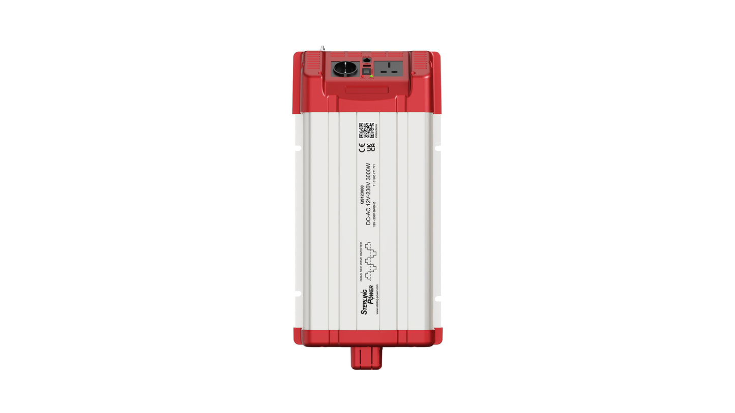 QS Series Inverters - Quasi Sine (240V) with or without RCD - 12V, 24V 1500-4000W models