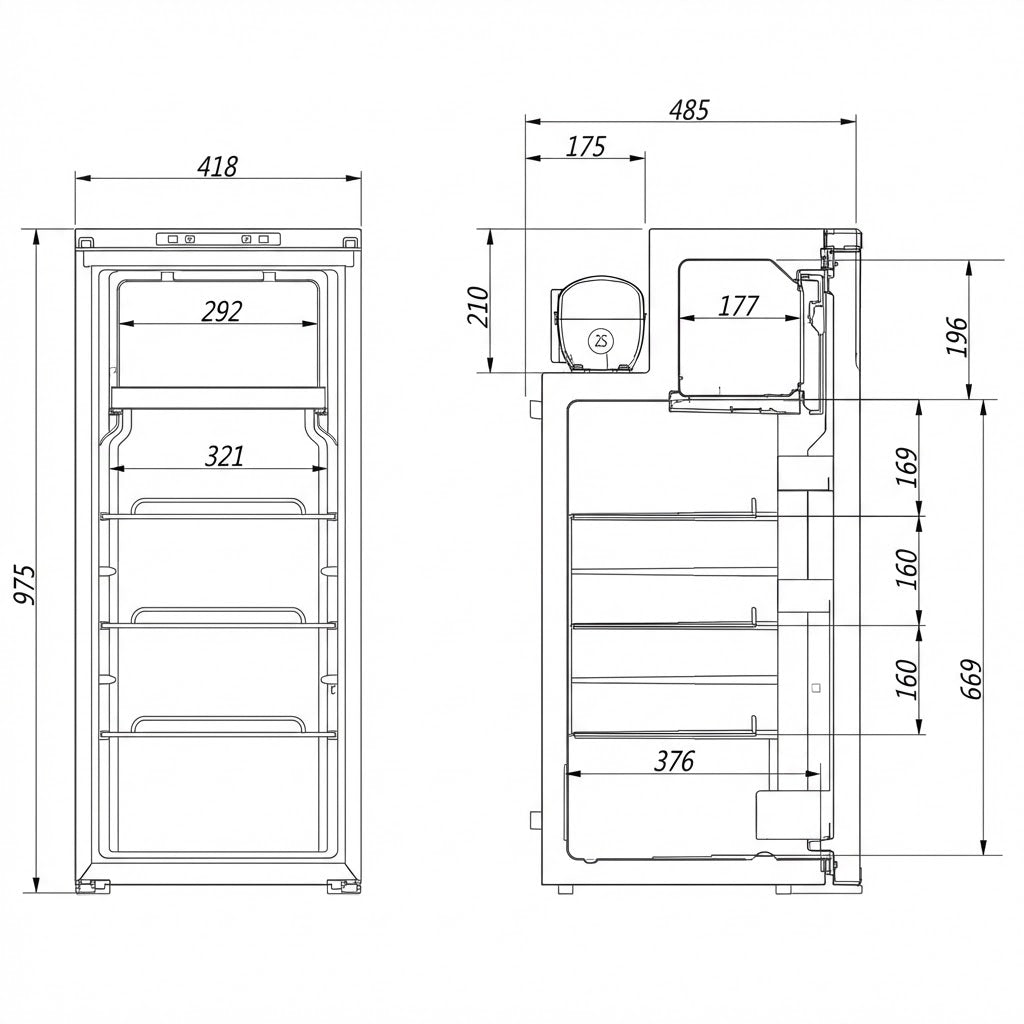 F90 - 90L 12V | 24V  Fridge and Freezer