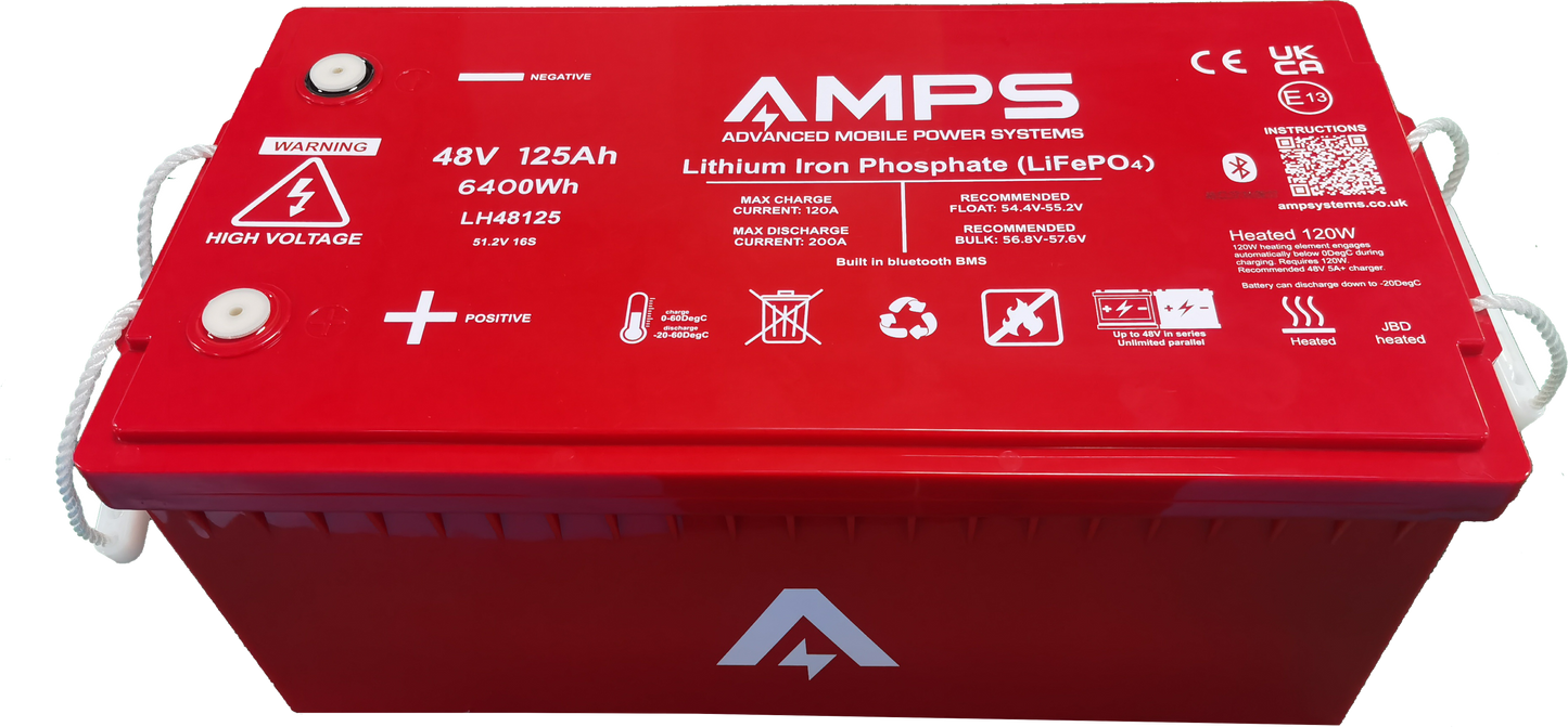 48V LiFePO4 - heated lithium batteries