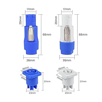 PowerCon 20A Plugs and Sockets