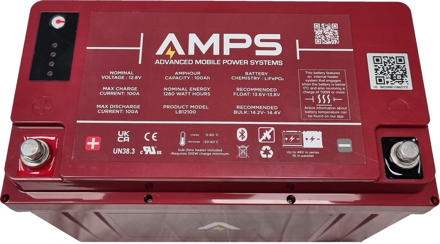 Heated 12V 100Ah / 200Ah LiFePO4  LB Series (5 Year Warranty)