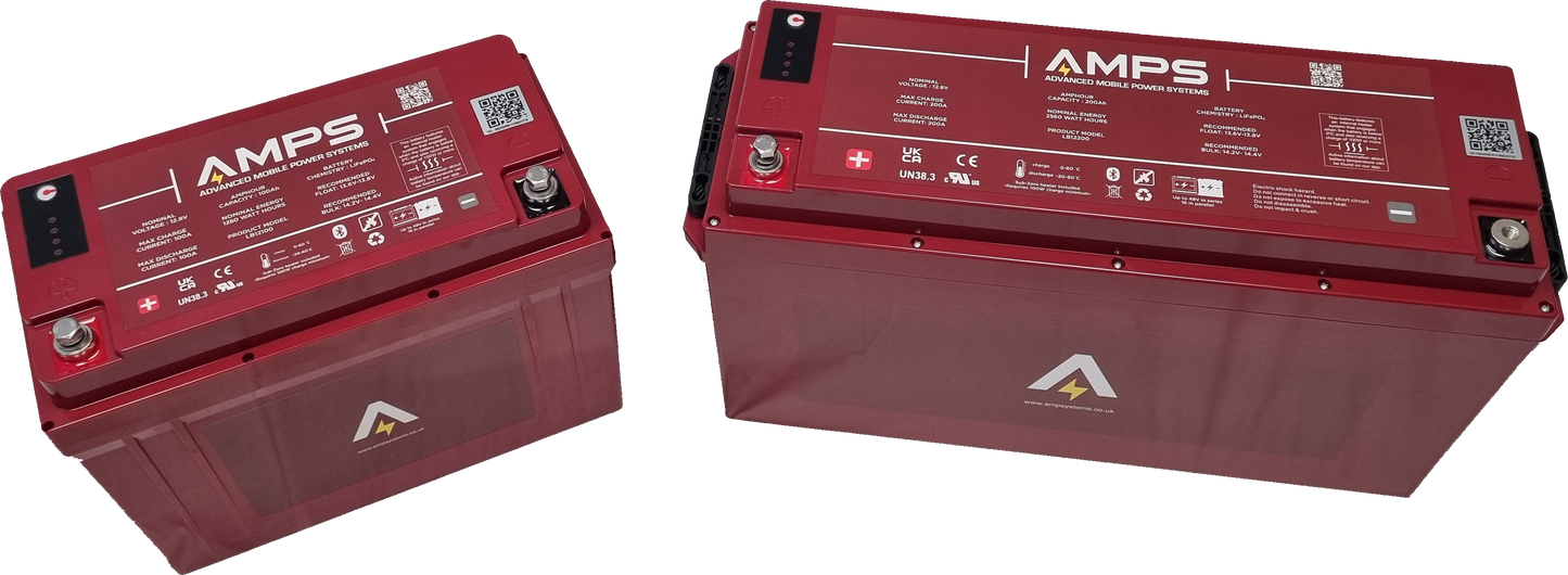 Heated 12V 100Ah / 200Ah LiFePO4  LB Series (5 Year Warranty)