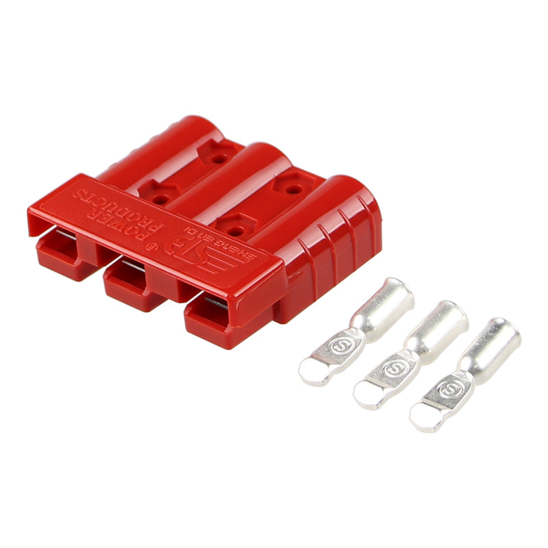 Anderson Style Socket Triple Red 50A and 175A Rated