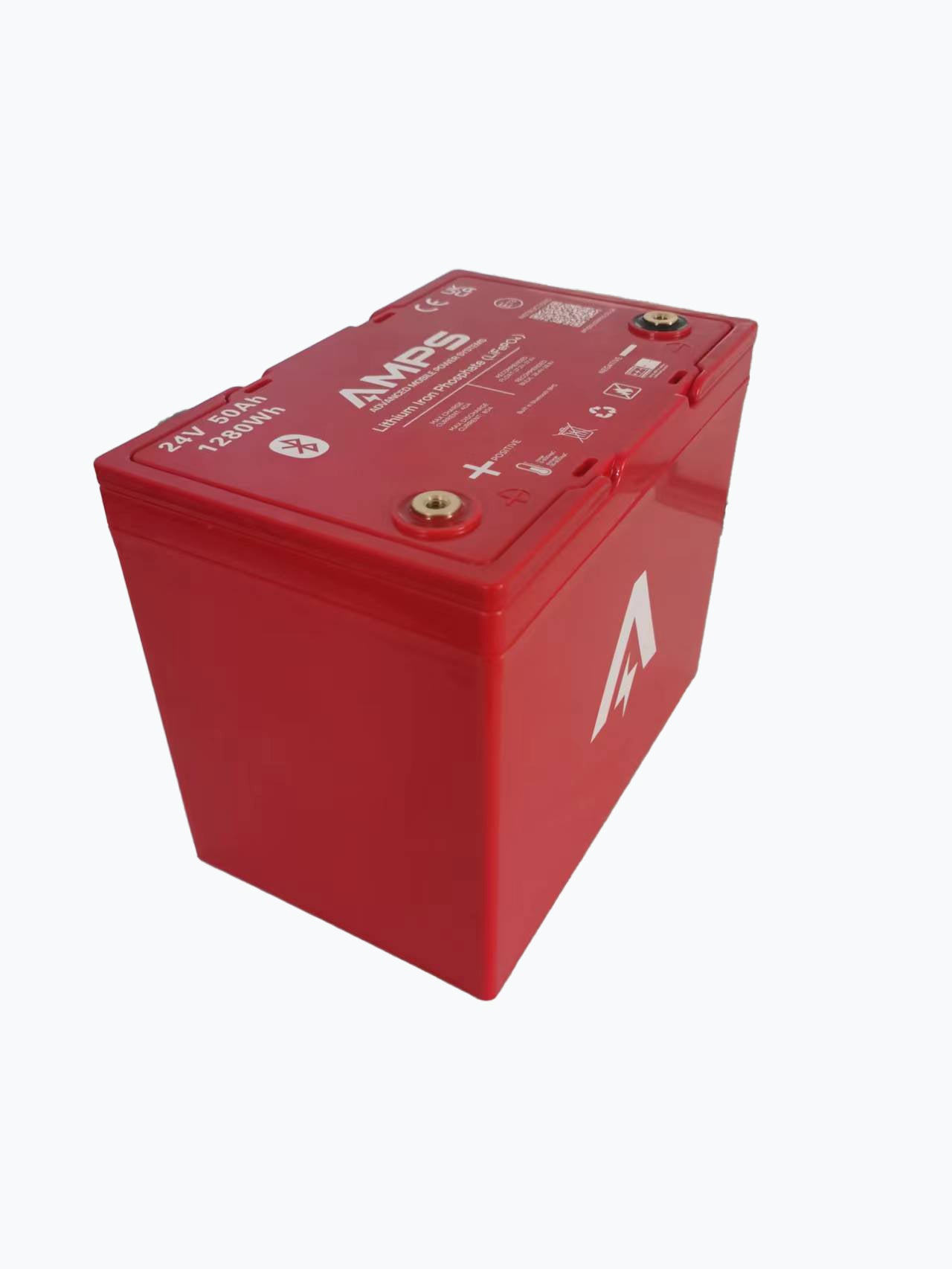 24V 50Ah LiFePO4 - Lithium Iron Phosphate Battery w/ Bluetooth