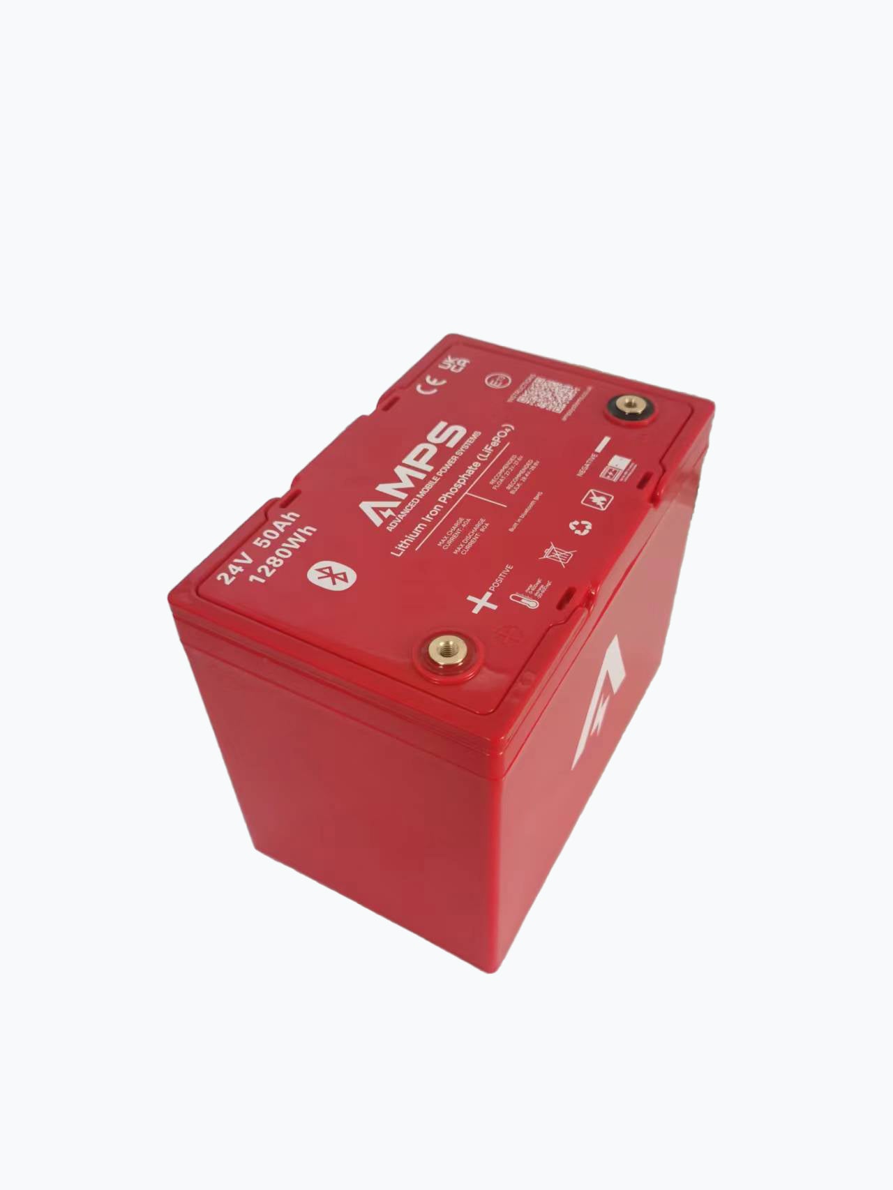 24V 50Ah LiFePO4 - Lithium Iron Phosphate Battery w/ Bluetooth