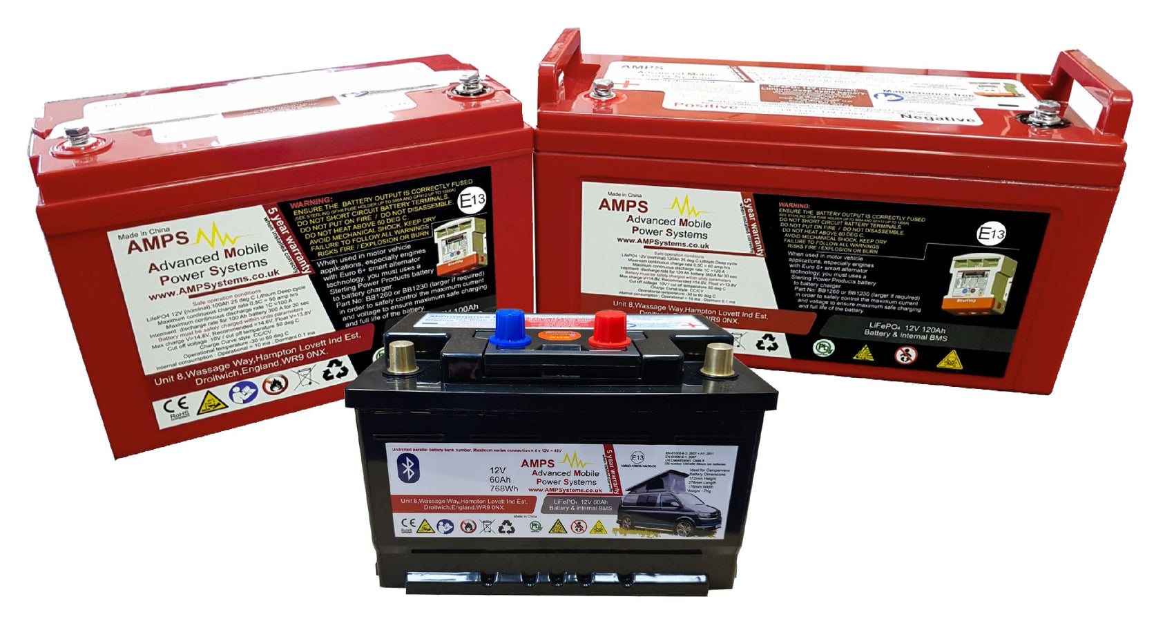 Lithium Batteries 12V Leisure Battery -no bluetooth (3 Year Warranty)