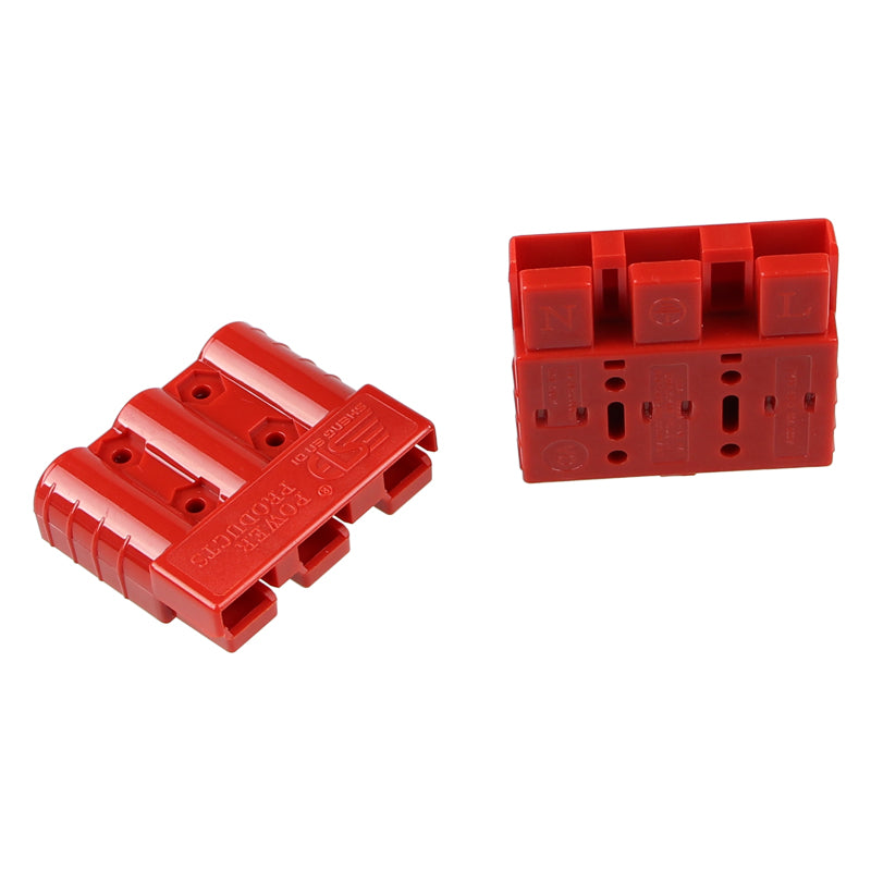 Anderson Style Socket Triple Red 50A and 175A Rated