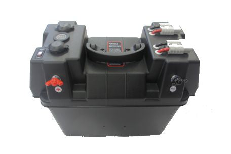 Battery Boxes with Voltmeters