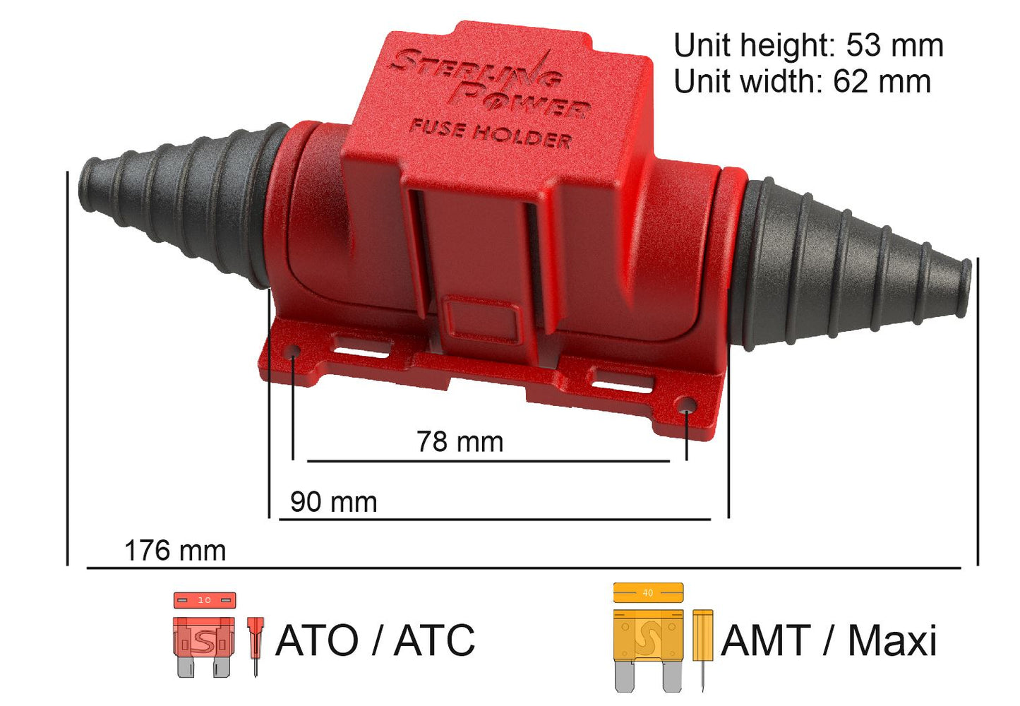 ATC / ATO / AMT / Maxi fuse Holder Water Resistant BFH1